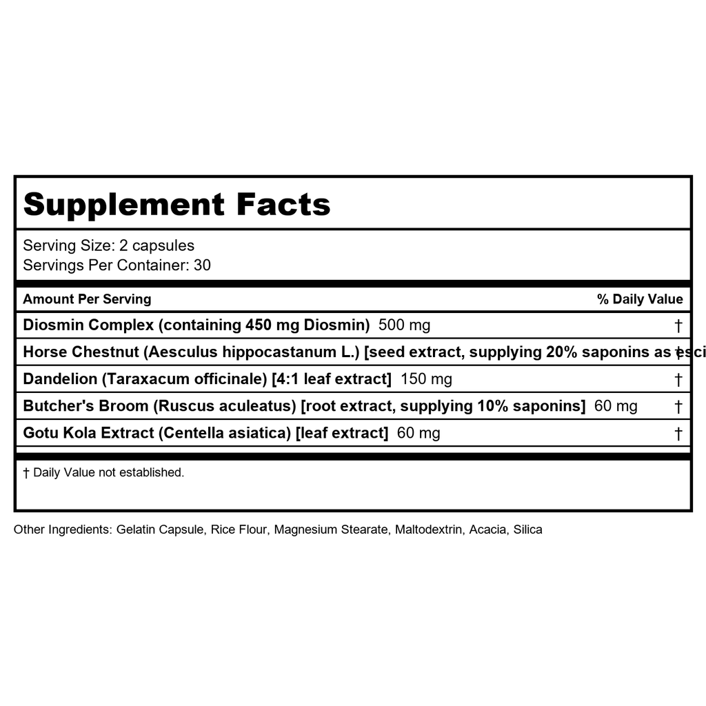 Lifetime Diosmin Complex Vein Support 60 Capsules