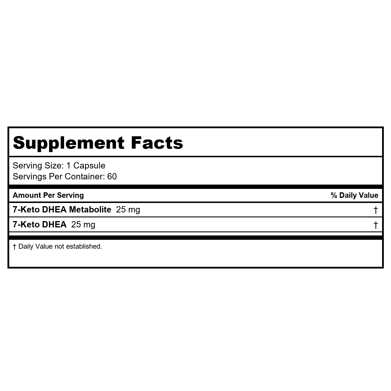 Nature's Way 7-Keto DHEA 60 Capsules