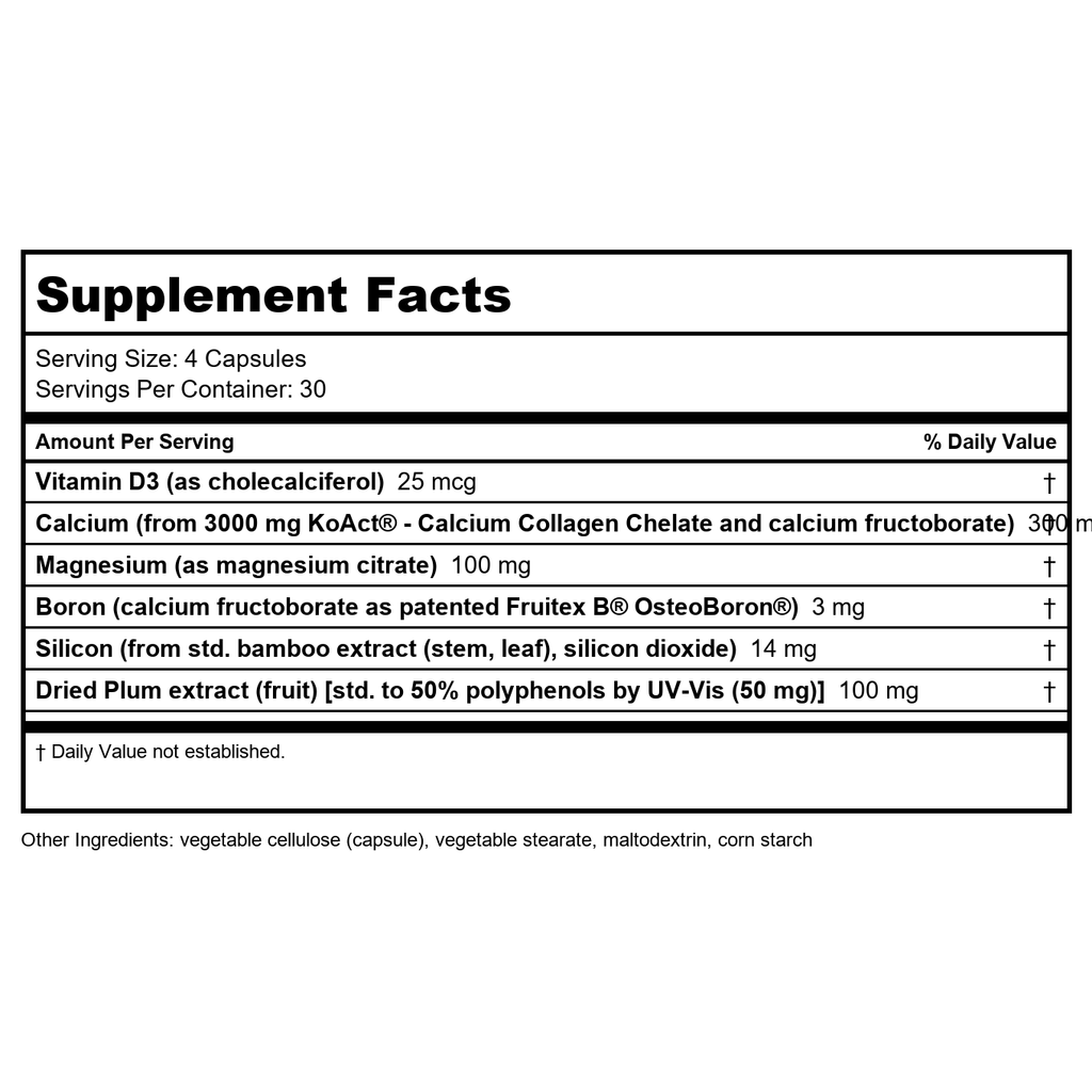 Life Extension Bone Strength Formula with KoAct 120 Capsules