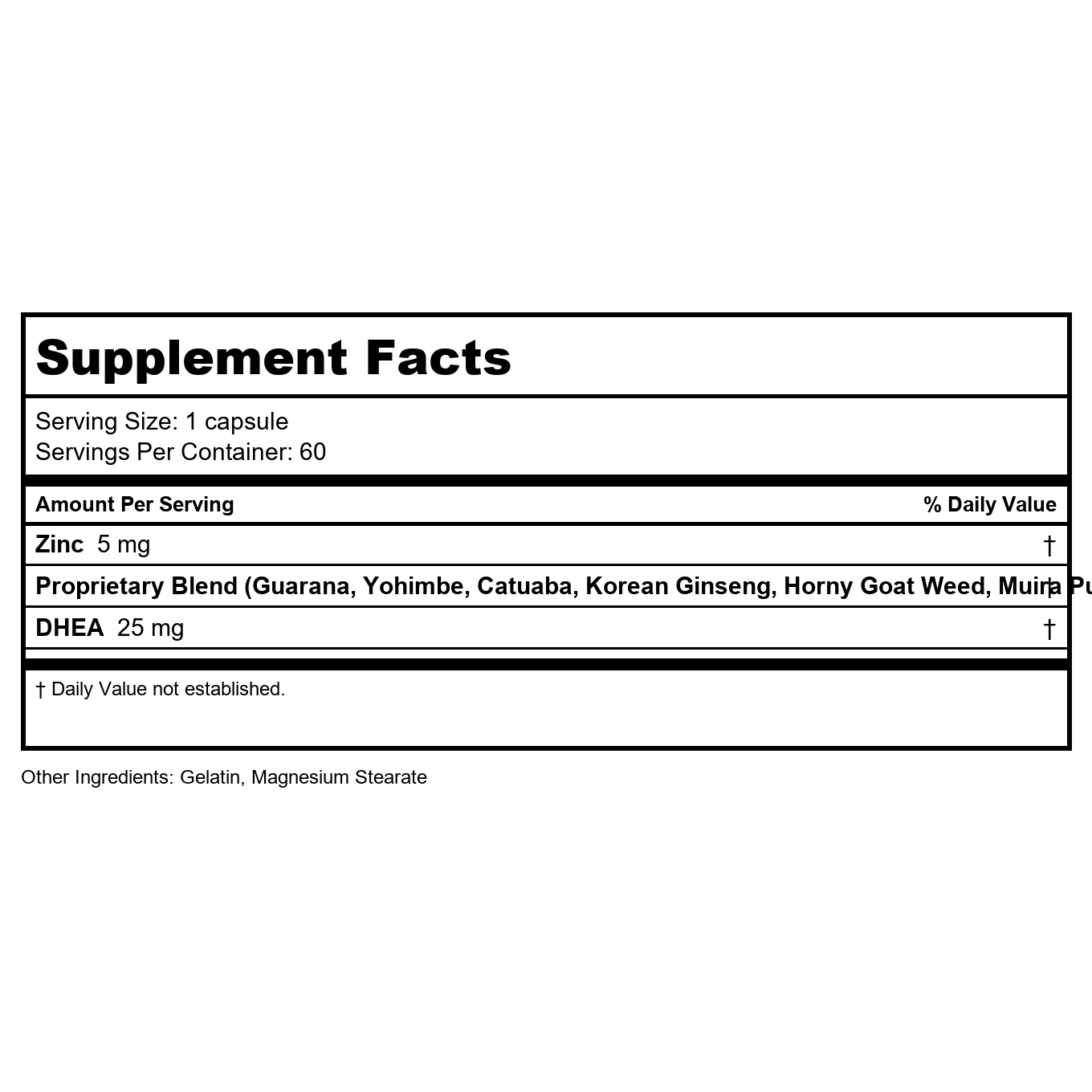Natural Balance DHEA for Men 60 Vcaps   41360