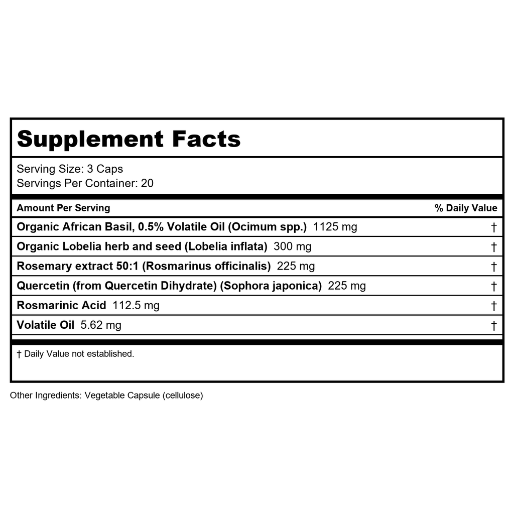 Restorative Formulations Respiratory EZ 60 Vcaps