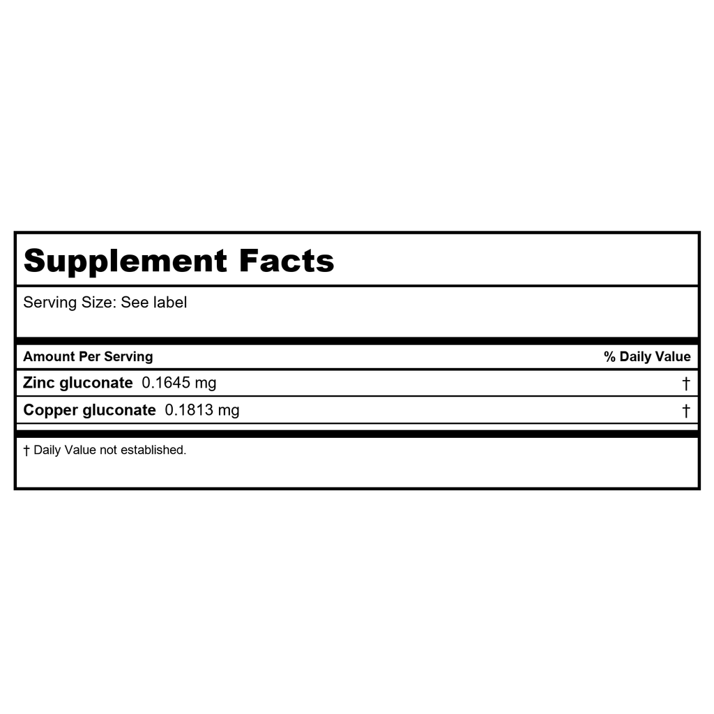 Professional Formulas ZNCU Zinc Copper Oligo 2oz
