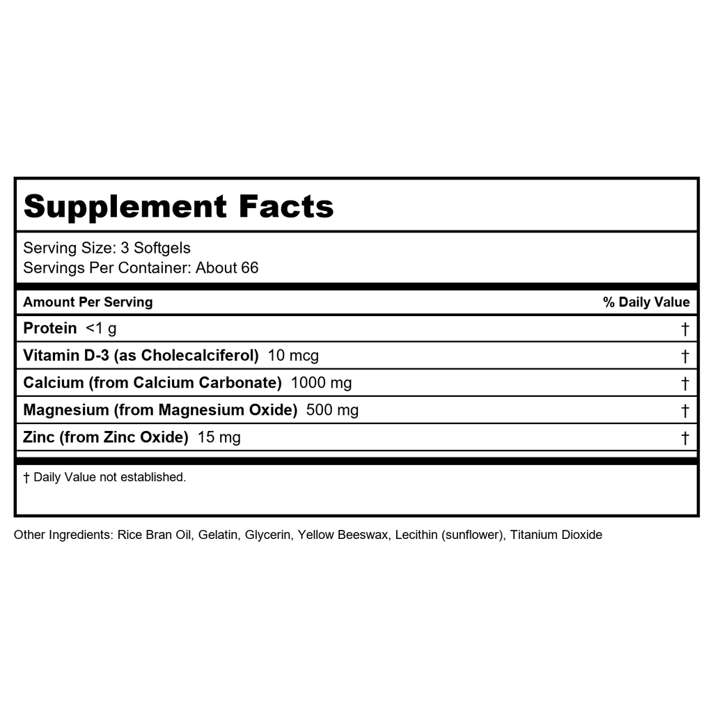 KAL Calcium + 200 Softgels