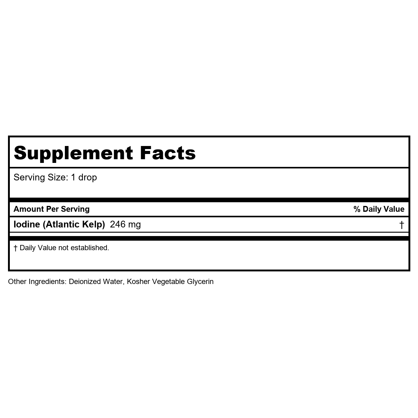 Heritage Nascent Colloidal Iodine 1oz