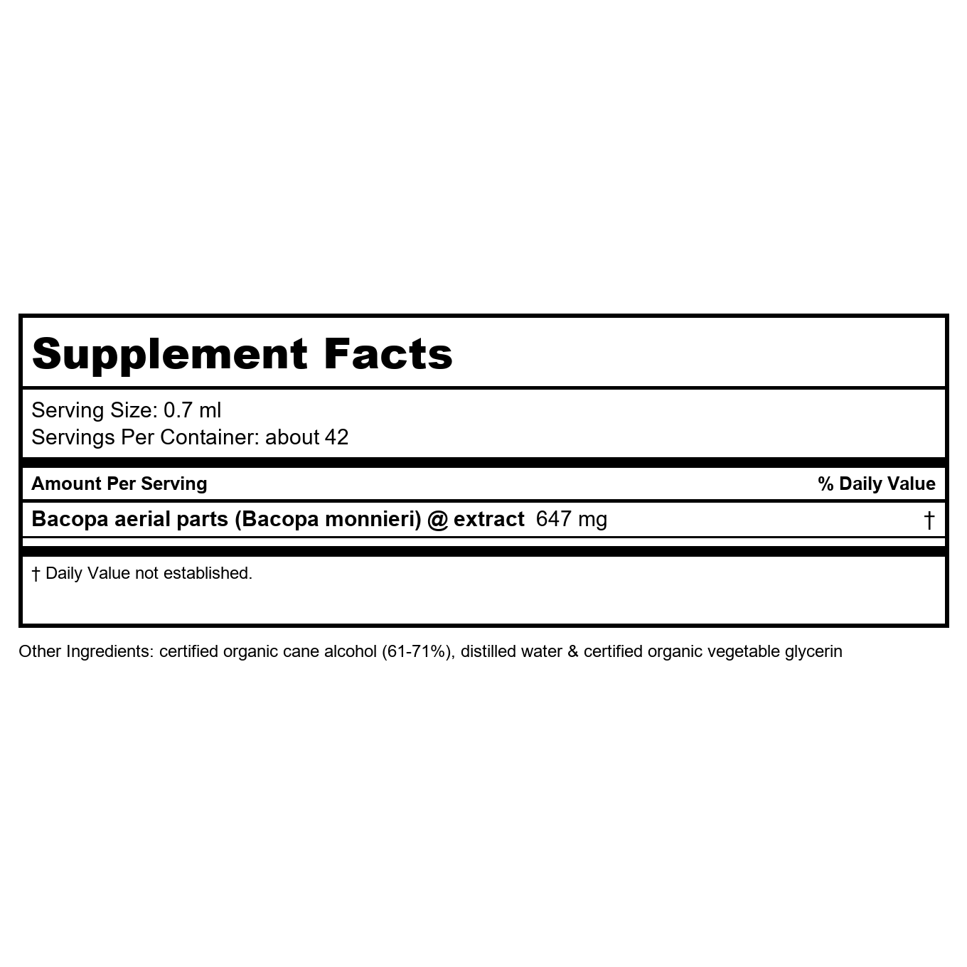 Herb Pharm Bacopa 4oz
