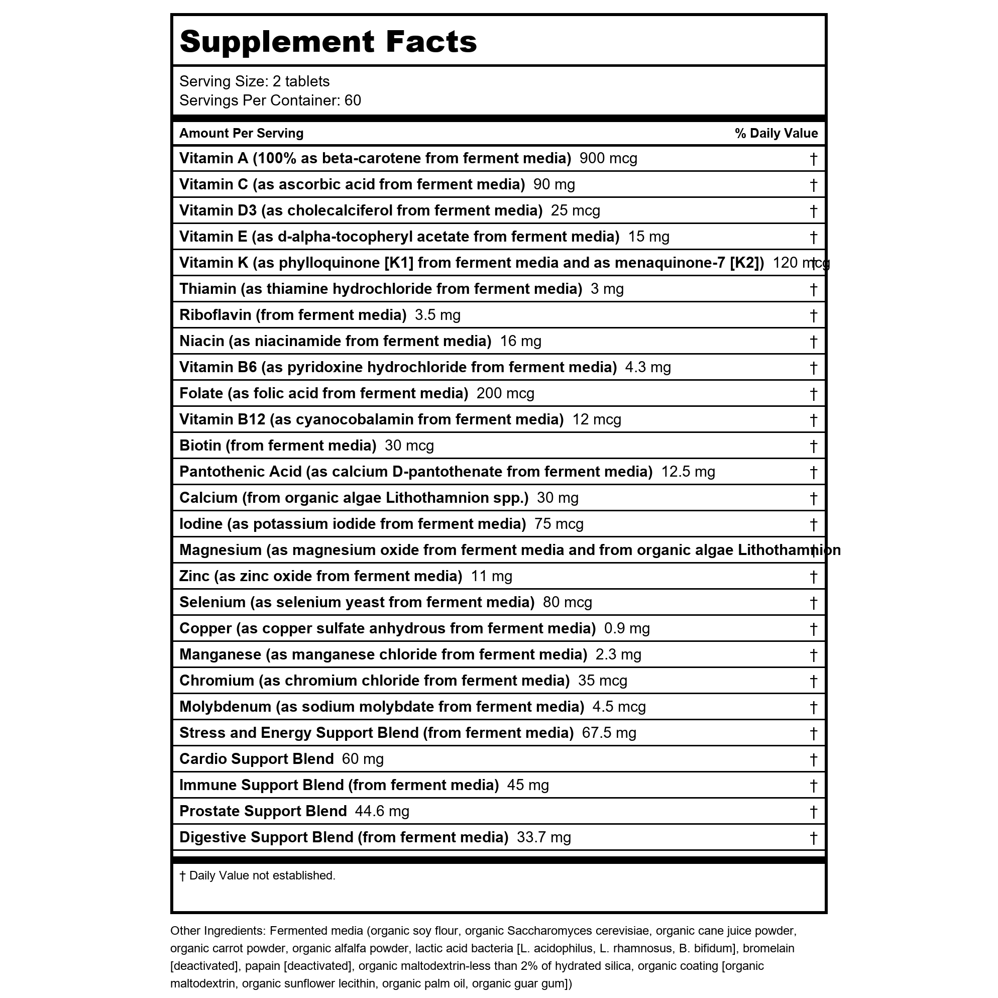 New Chapter Men's Advanced Multivitamin 48 Vtabs