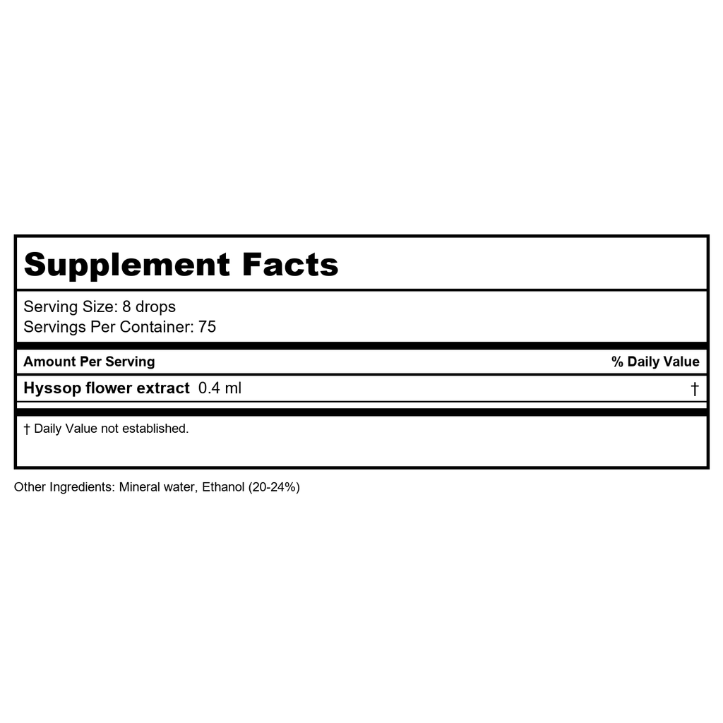 NutraMedix EZOV Hyssop 1oz