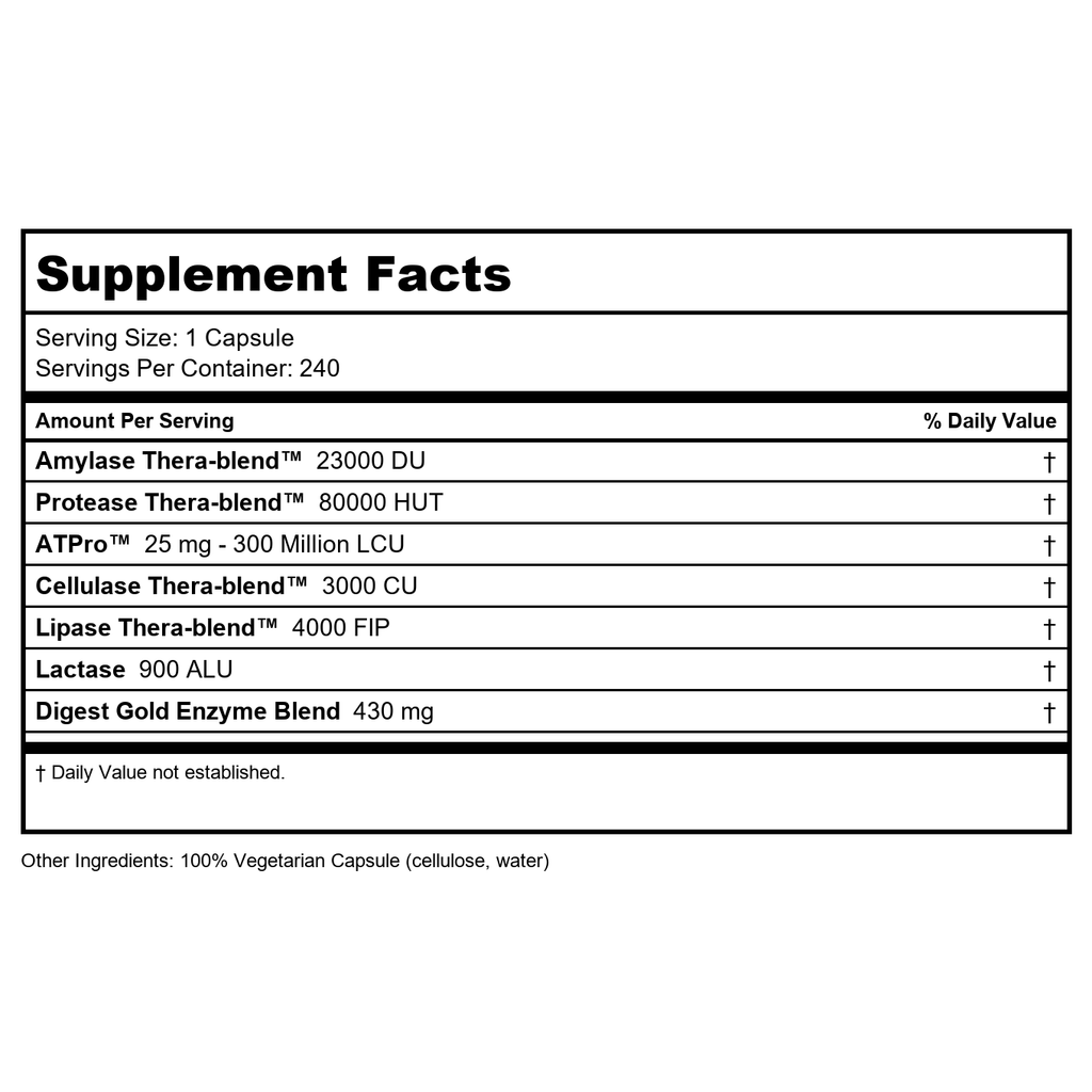 Enzymedica Digest Gold 240 Capsules