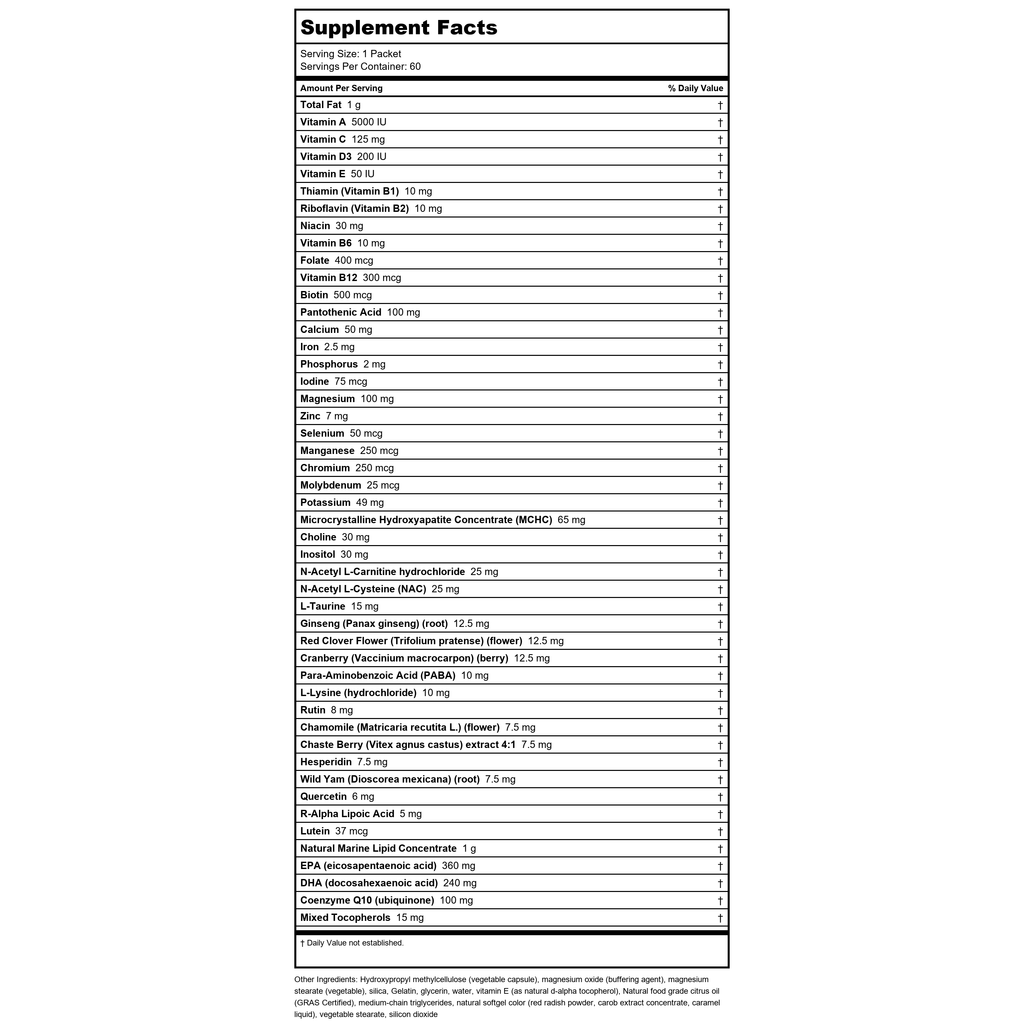 NuMedica Foundation Essentials For Women 60 Packets