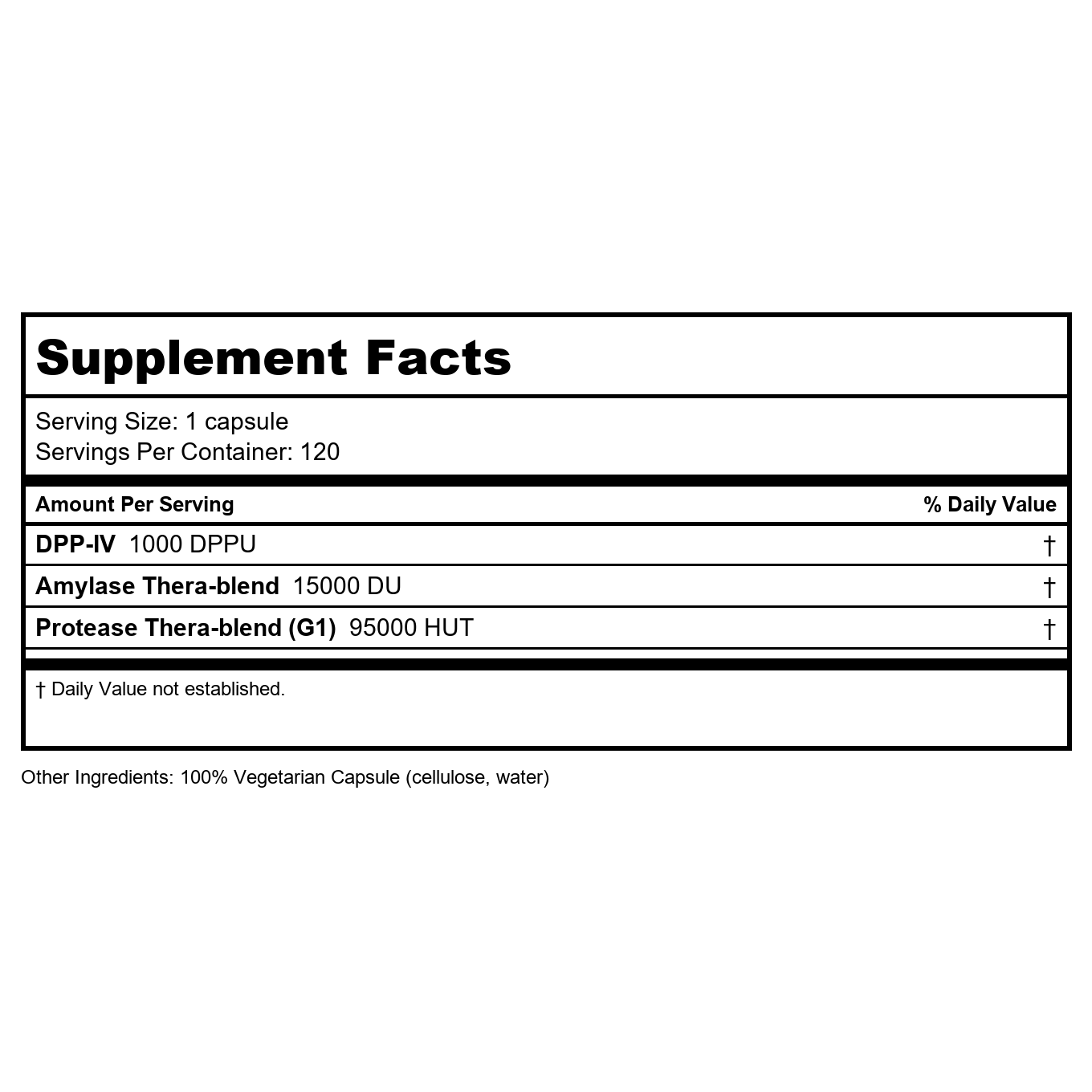 Enzymedica GlutenEase 120 Capsules