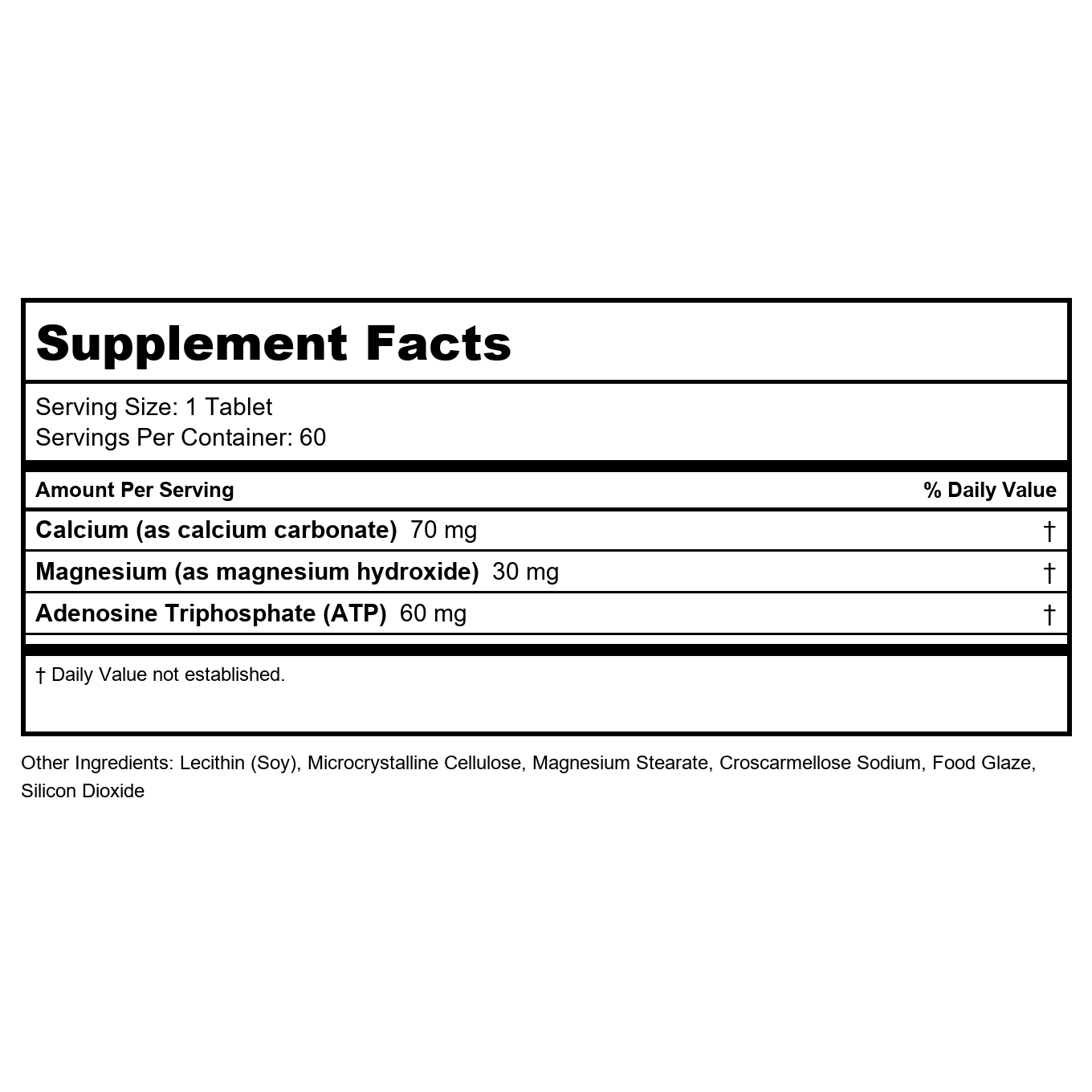 Cardiovascular Research Liposomal Magnesium ATP 60 Tablets 3 Pack