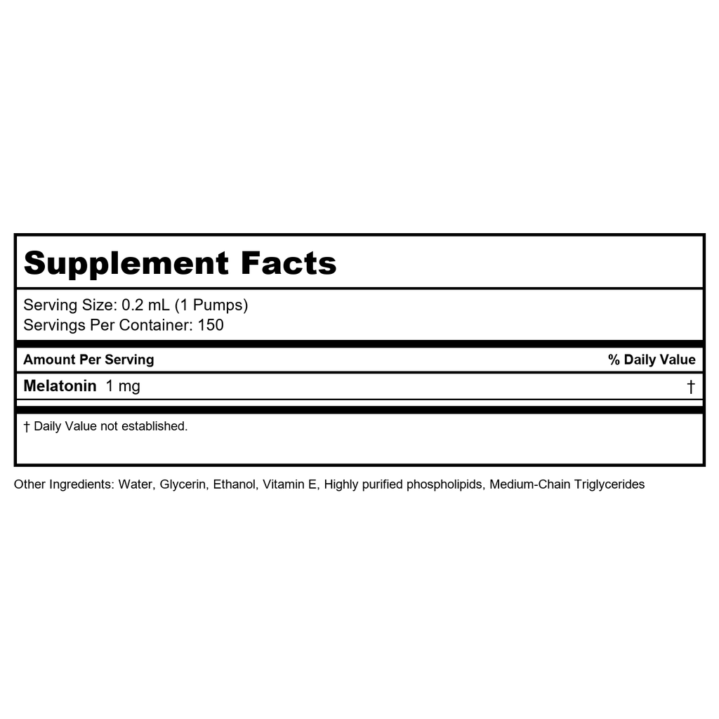 Quicksilver Scientific Melatonin 1mg 1oz
