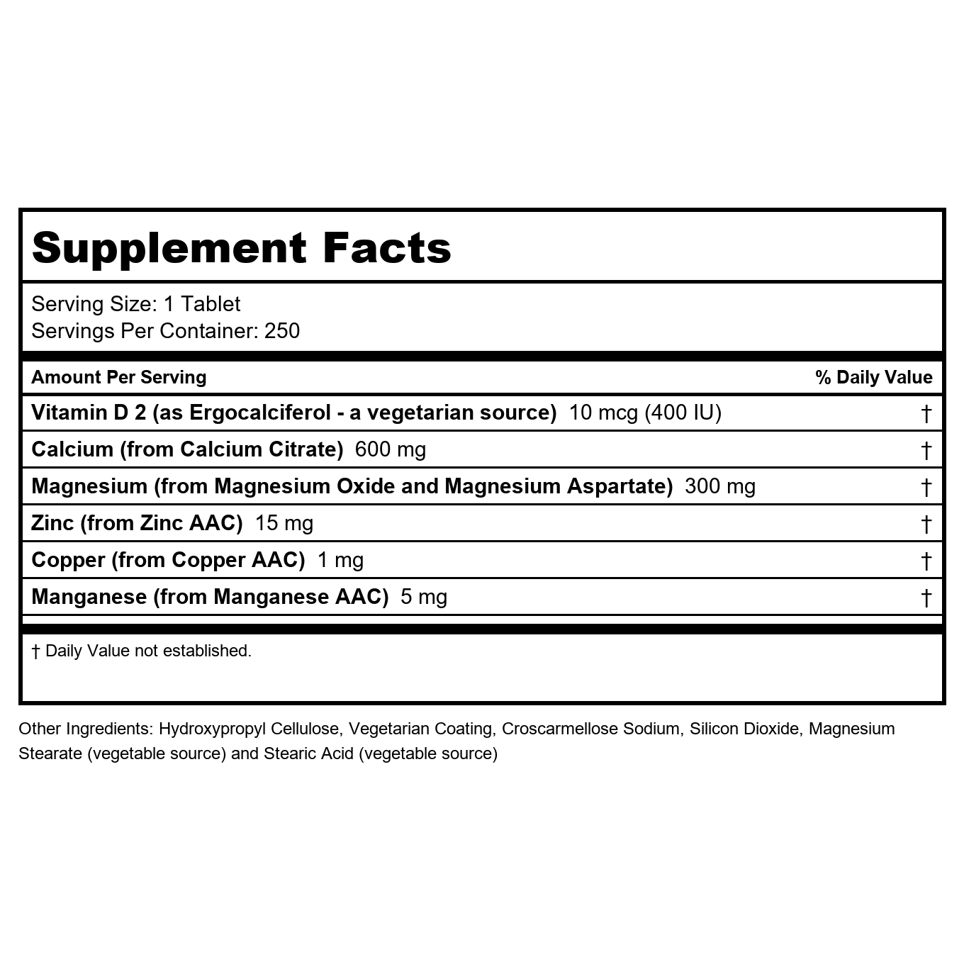 Now Foods Calcium Citrate 250 Tablets - 1232 - 2 Pack
