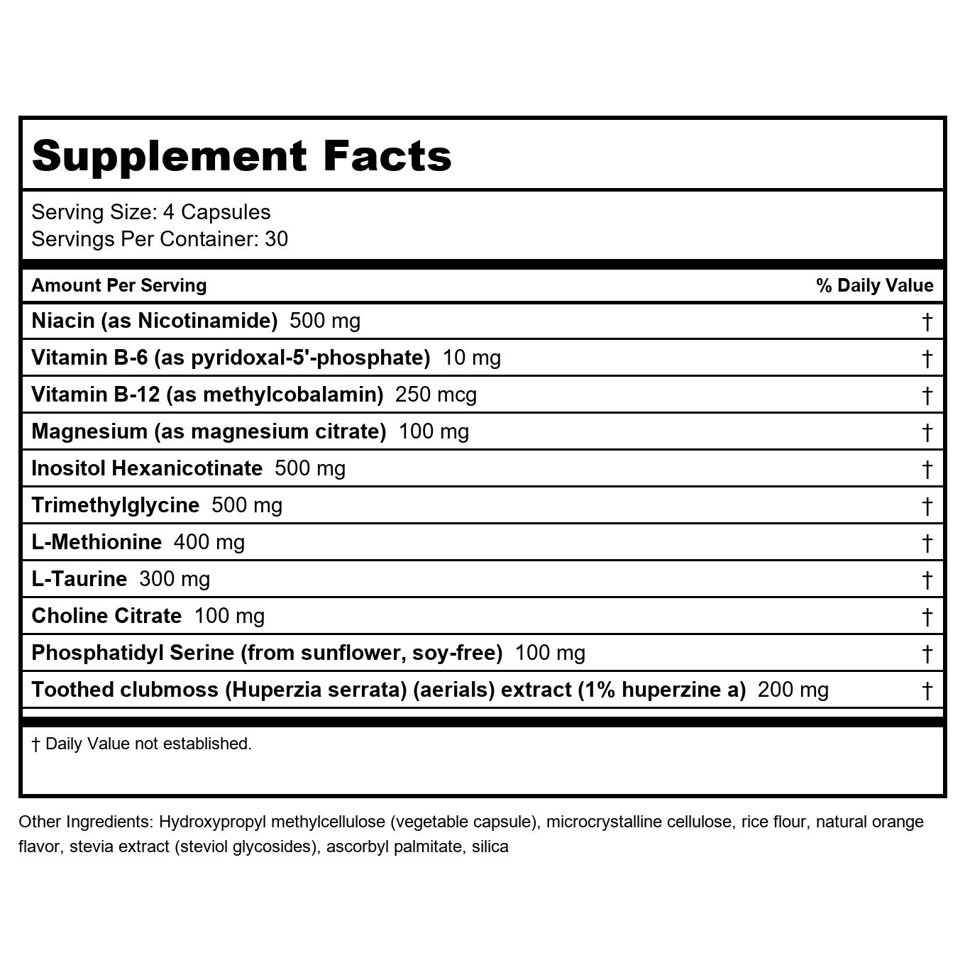 NuMedica Cognitive Balance 120 Vcaps