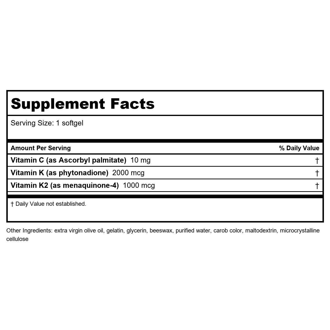 Life Extension Super K With Advanced K2 Complex 90 Softgels