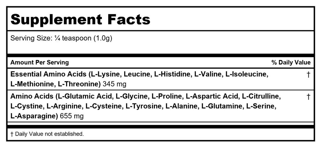 Ecological Formulas Free-Form Amino Acids 50 Grams
