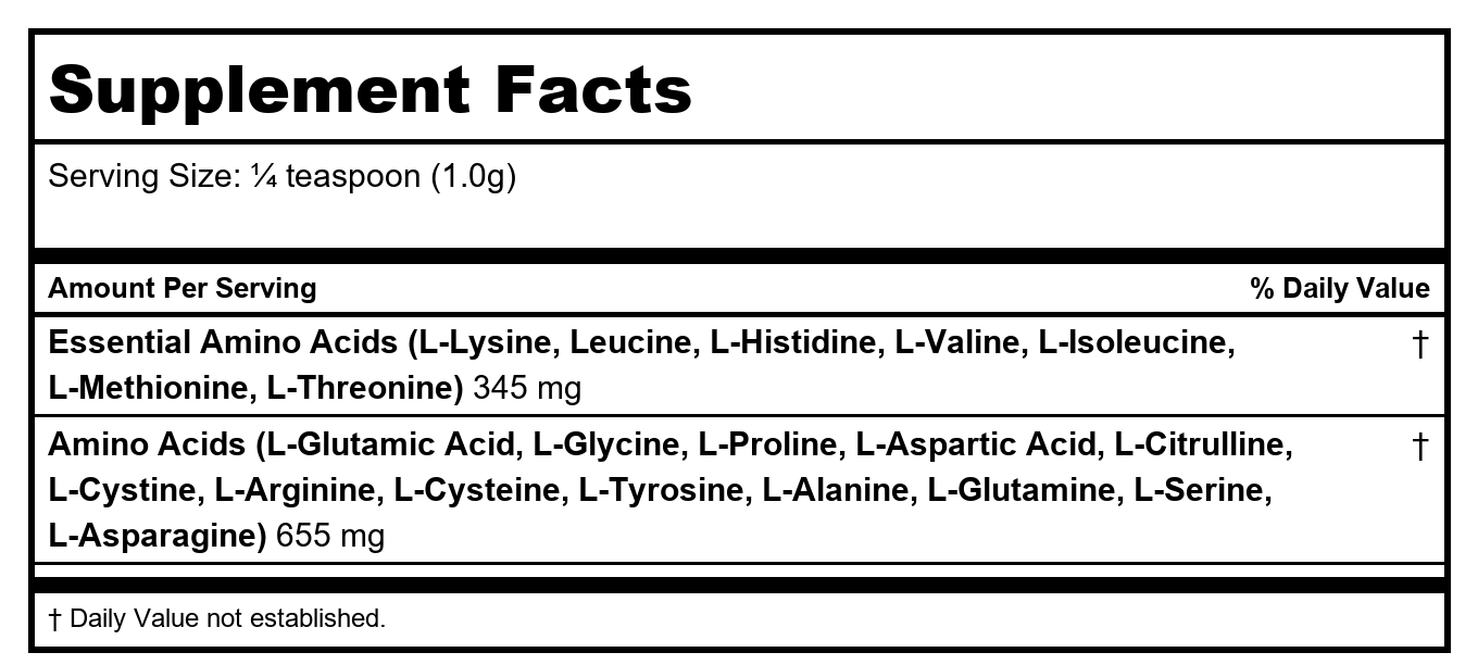 Ecological Formulas Free-Form Amino Acids 50 Grams
