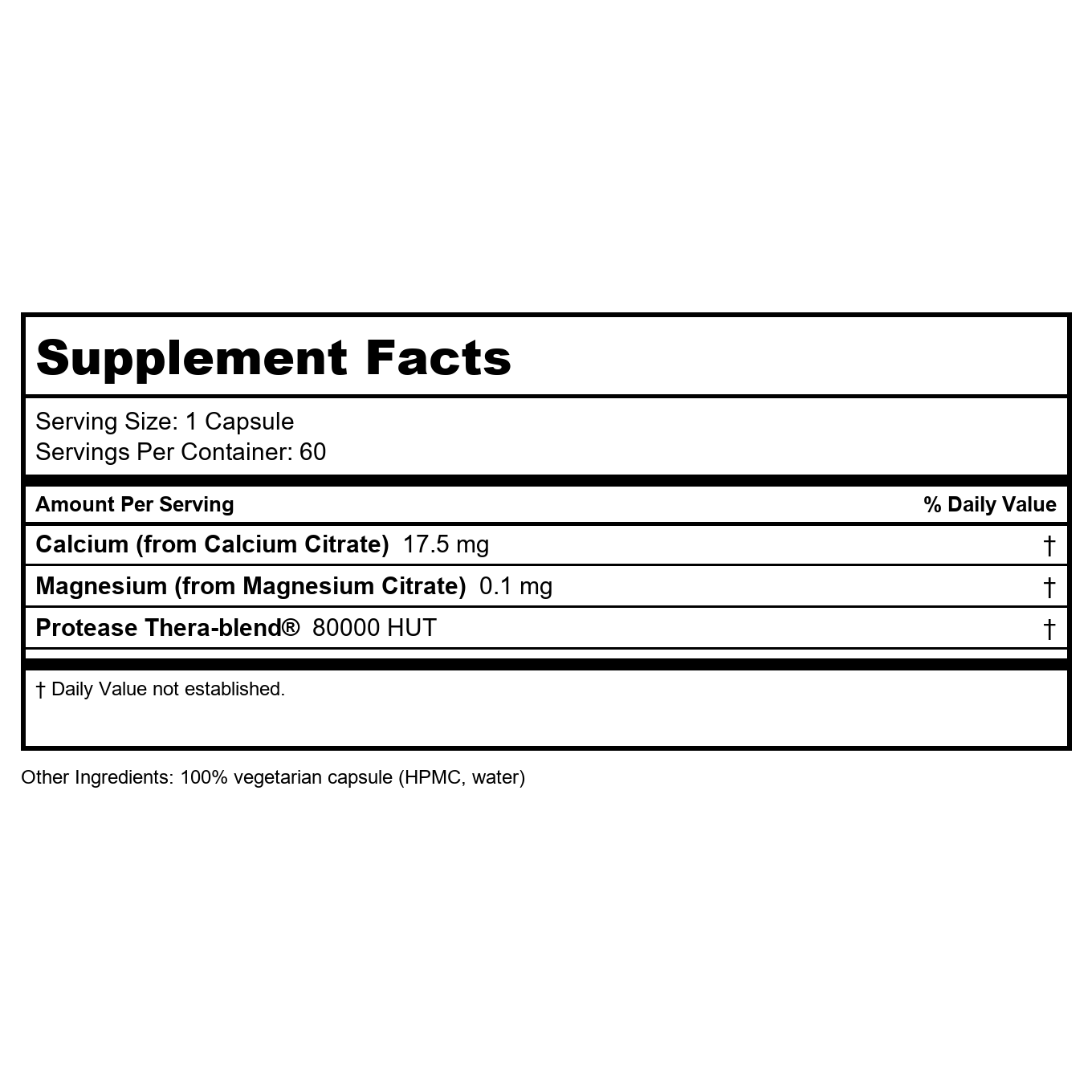Enzymedica SerraGold 60 Capsules