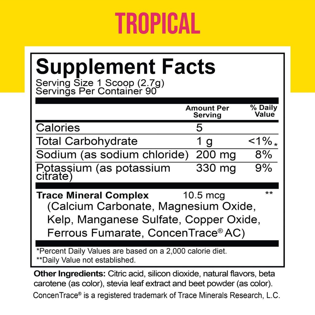Dr. Price's Vitamins Electrolyte Mix Tropical 90 Servings 8.5 oz - VZ0006