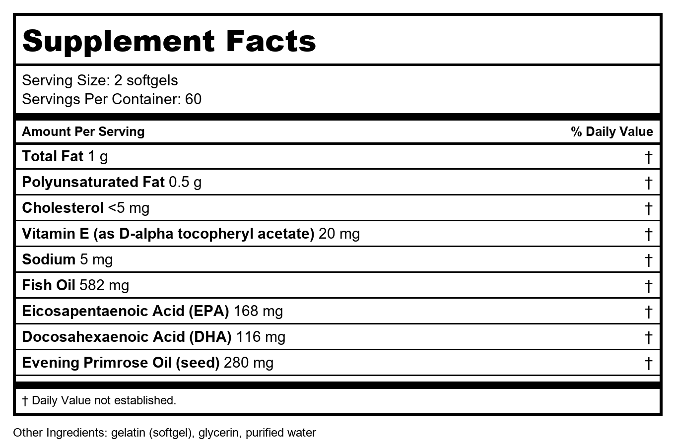 Nature's Way EFA Blend for Kids 120 Softgels