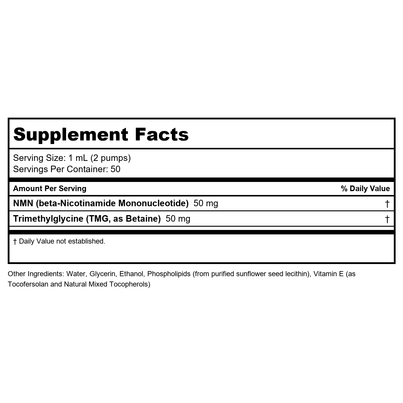 Quicksilver Scientific NAD+ Gold 1.7 Oz -