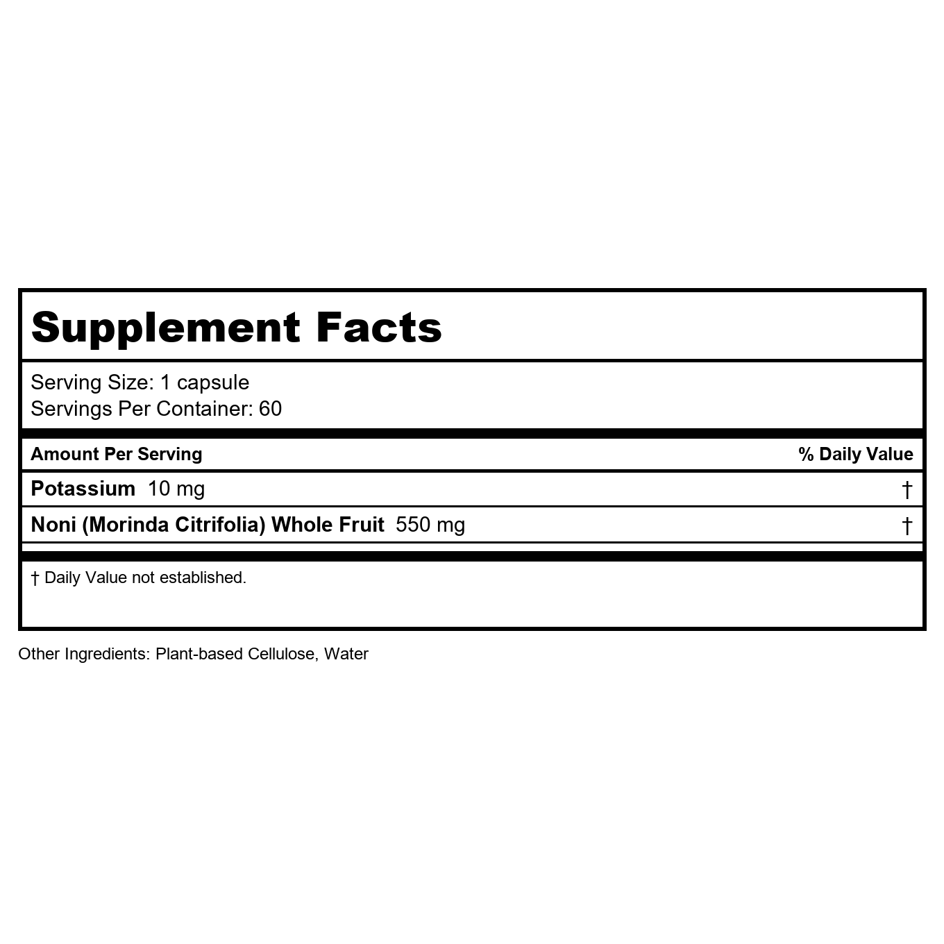 American Nutriceuticals Noni 60 Vcaps