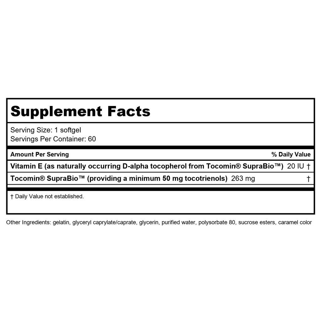 Life Extension Super Absorbable Tocotrienols 60 Softgels