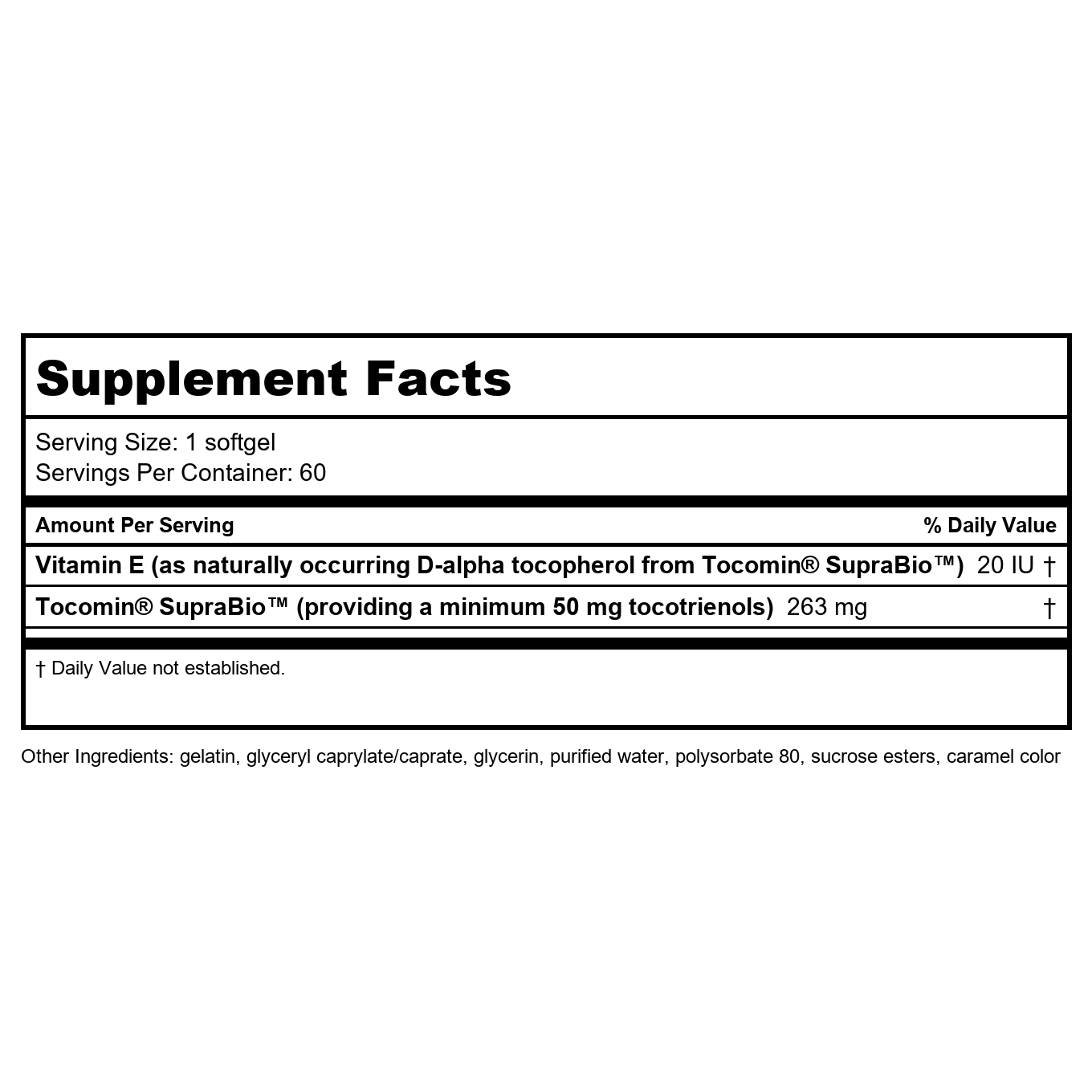 Life Extension Super Absorbable Tocotrienols 60 Softgels