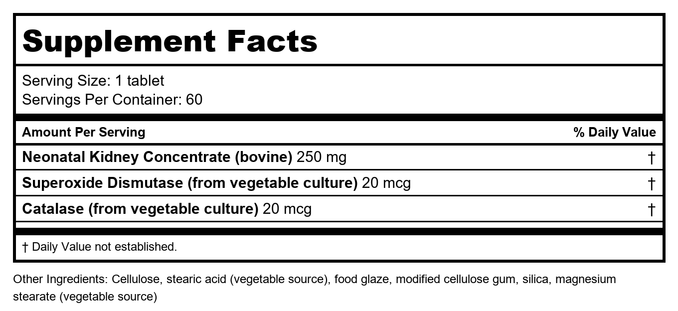 Biotics Research Cytozyme-KD 60 Tablets