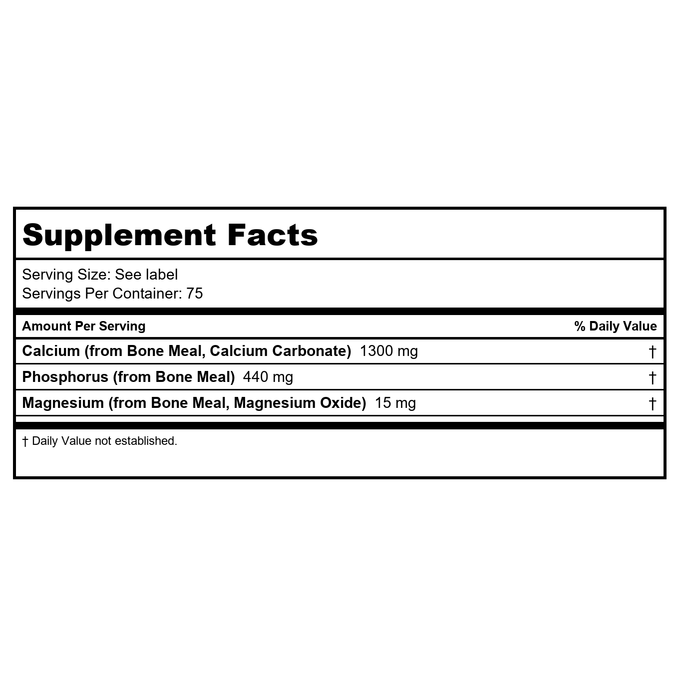 Kal Bone Meal Powder 16oz    PN 13429