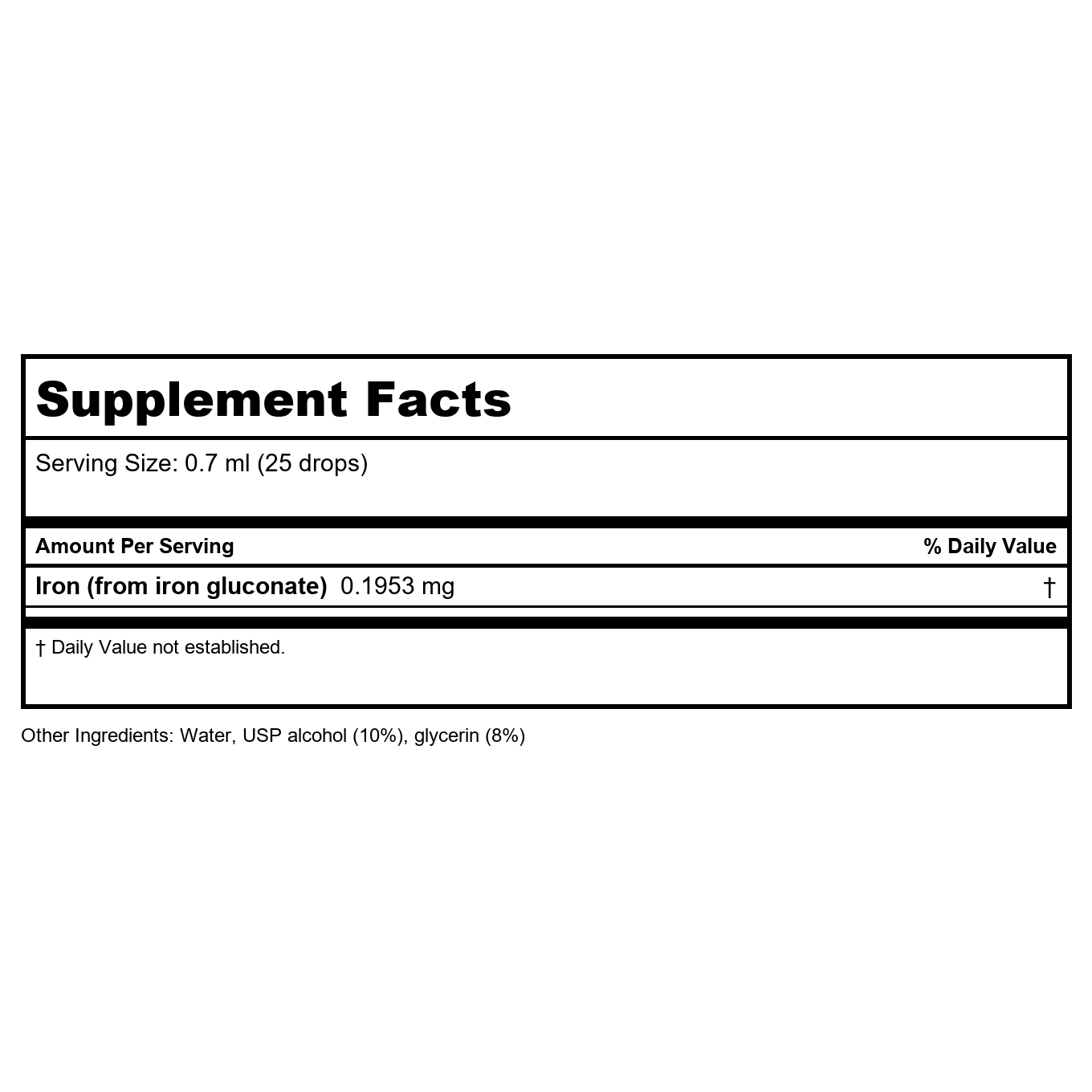Professional Formulas FE-Iron 2oz