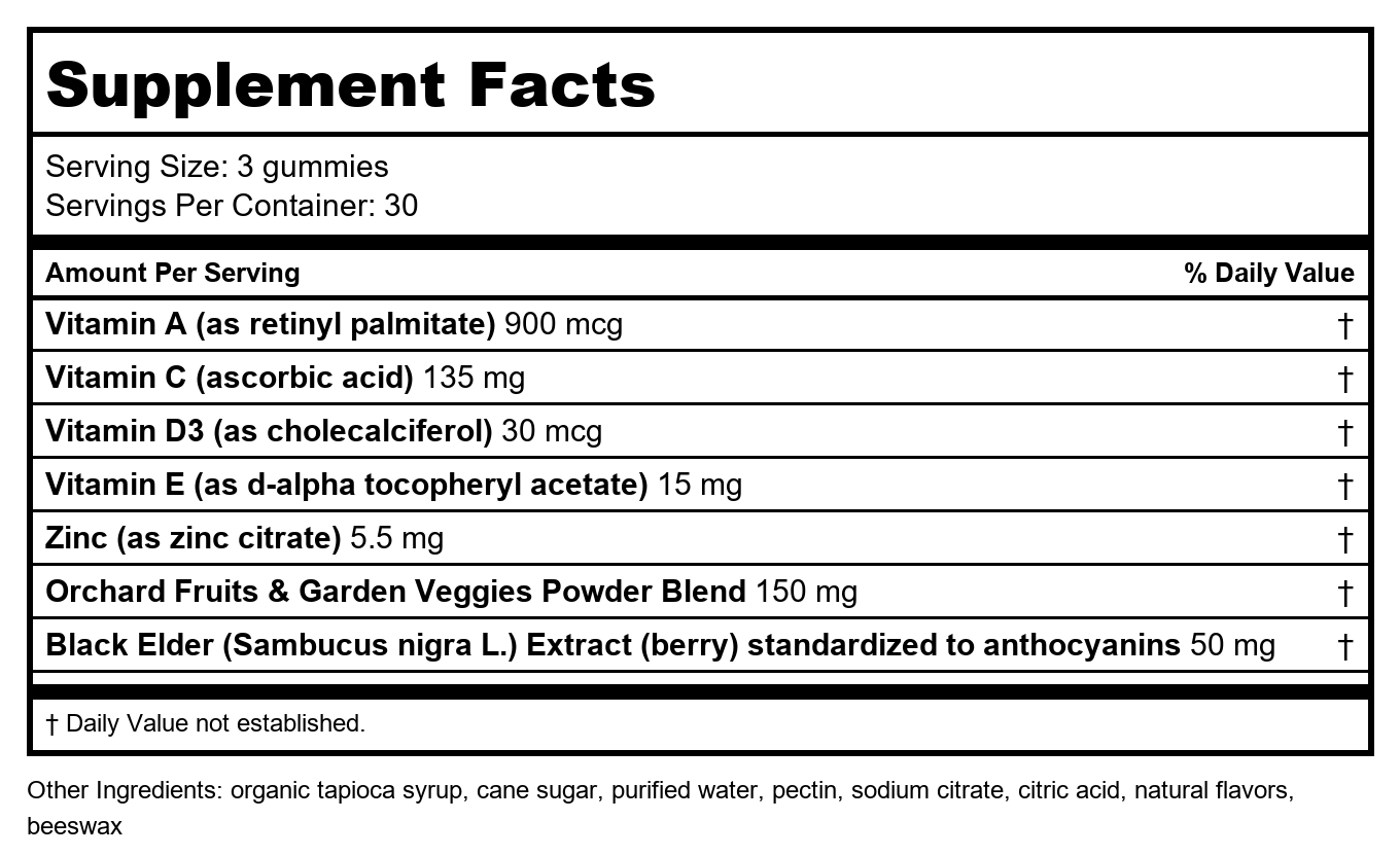 Nature’s Way Immune Power Gummies Strawberry-Orange 90 Count