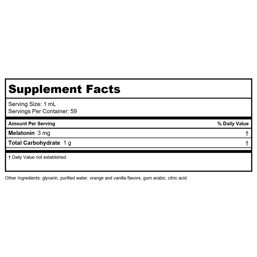 Life Extension Fast-Acting Liquid Melatonin Citrus Vanilla 2oz