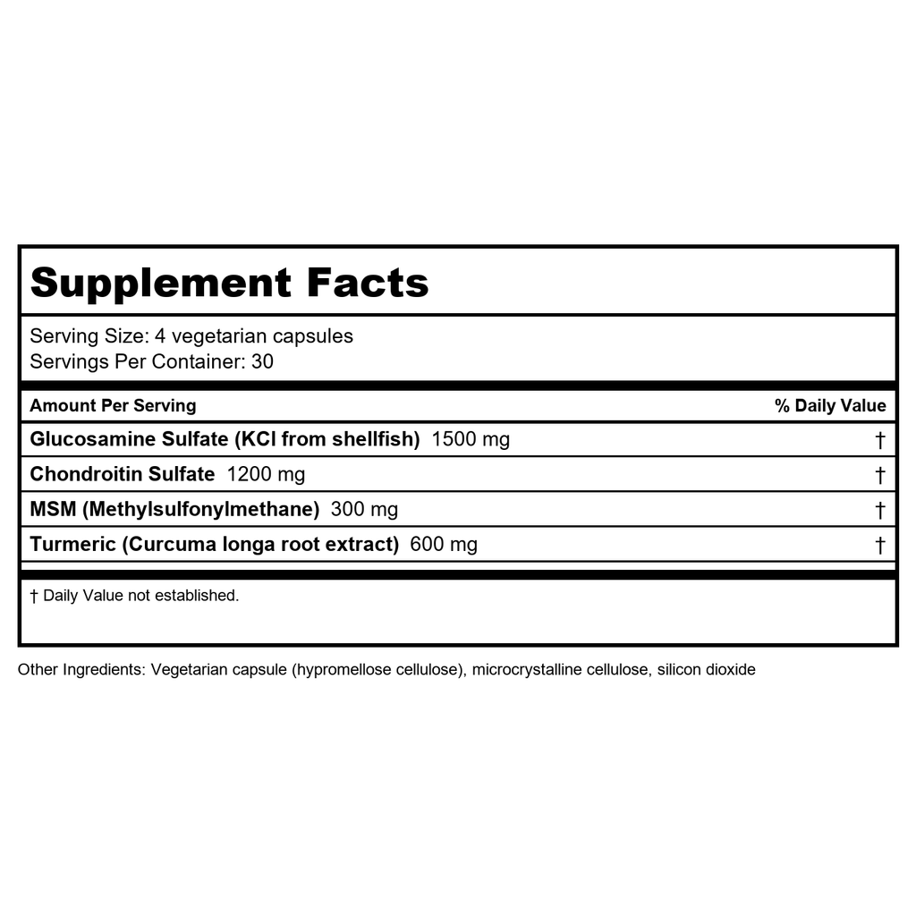 Thompson Glucosamine Chondroitin w/MSM & Turmeric 120 Vcaps   27501