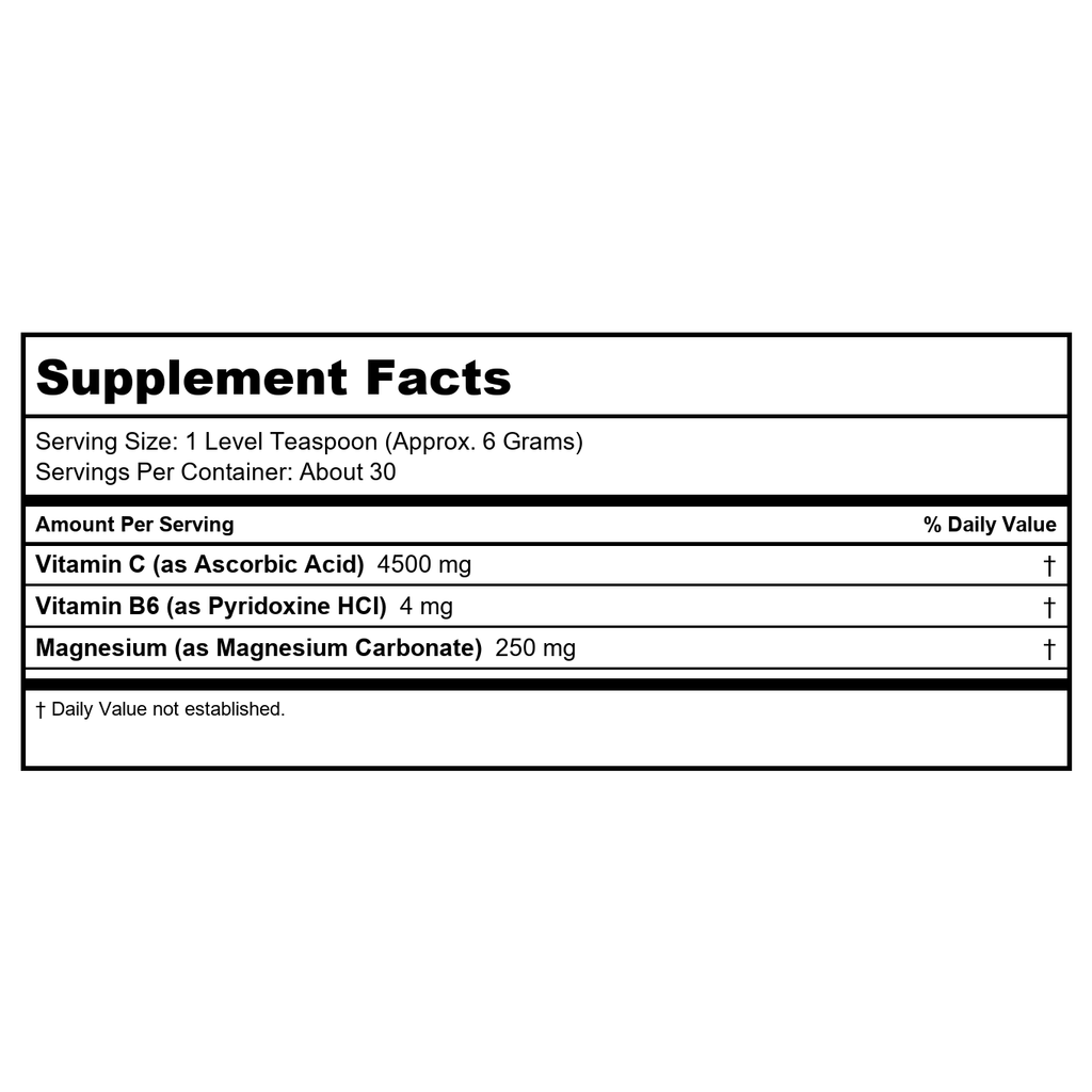 Life Extension Effervescent Vitamin C Magnesium Crystals 180 Grams