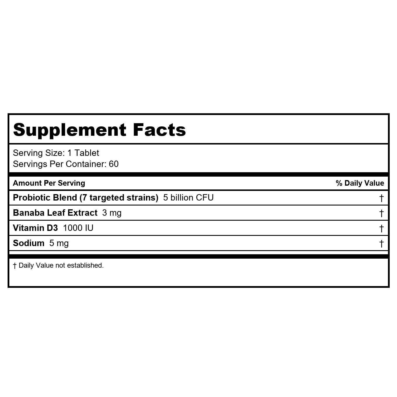 Hyperbiotics Glucose Support 60 Tablets -