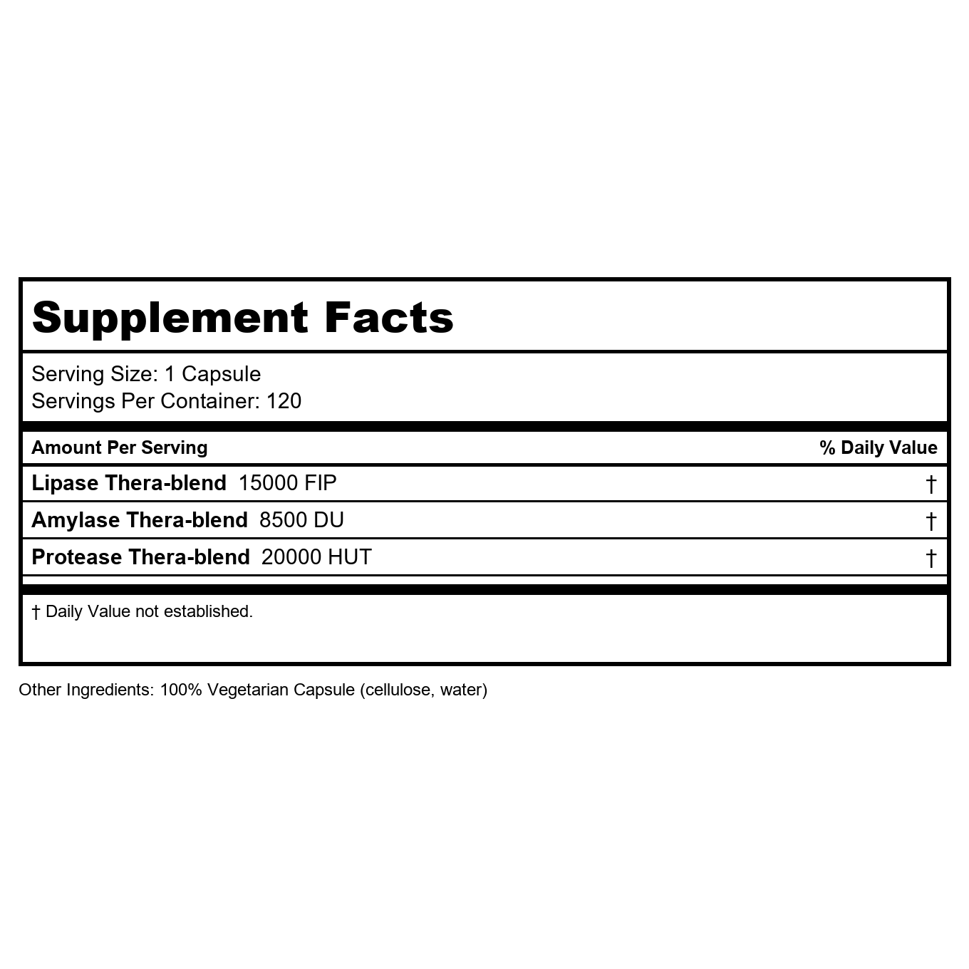 Enzymedica Lypo Gold 120 Capsules