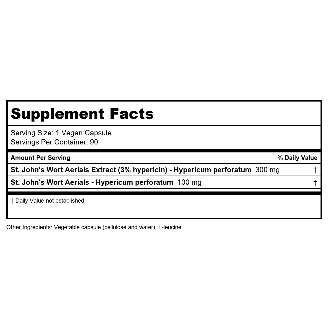 Vitanica St. John's Wort 90 Vcaps