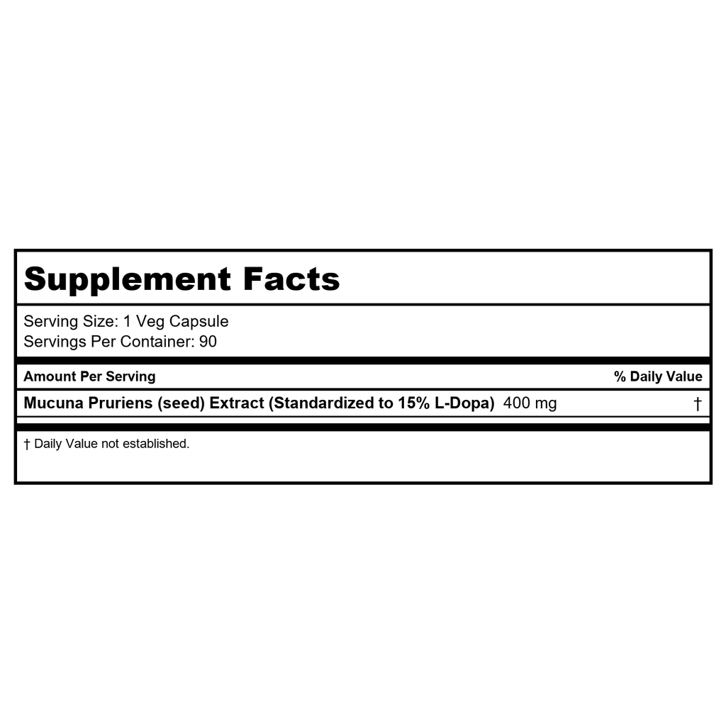 Now Foods Dopa Mucuna 90 Vcaps - 3092 - 2 Pack -