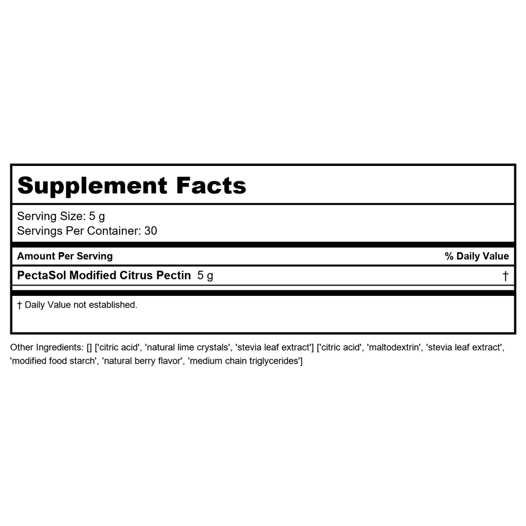 EcoNugenics PectaSol Modified Citrus Pectin Powder 150 Grams - EQ0033
