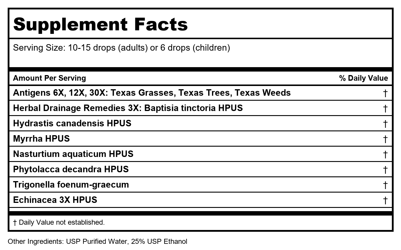 Progena Allergena Texas Trees 2oz