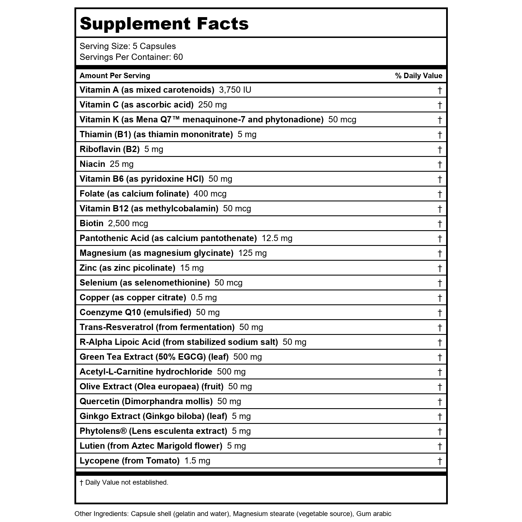 Biotics Research VasculoSirt 300 Capsules