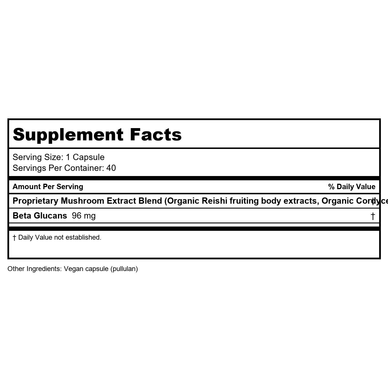 Gaia Respiratory Mushroom Blend 40 Vcaps