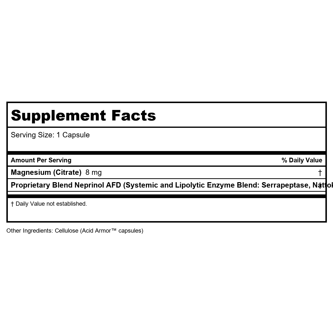 Arthur Andrew Medical Neprinol AFD 300 Capsules