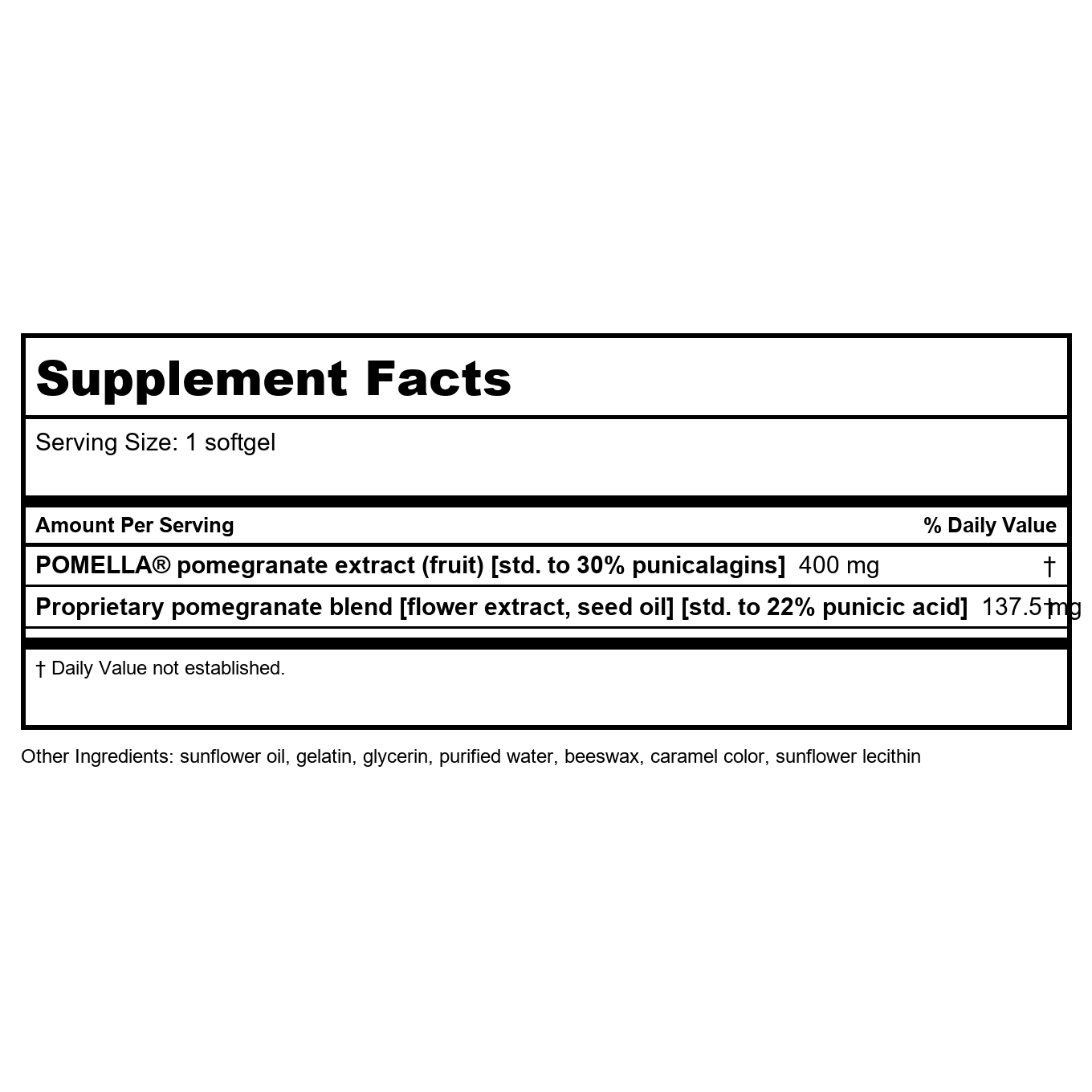 Life Extension Pomegranite Complete 30 Softgels