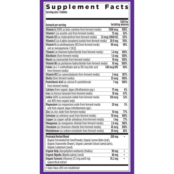 New Chapter Perfect Postnatal Multivitamin 96 Tablets