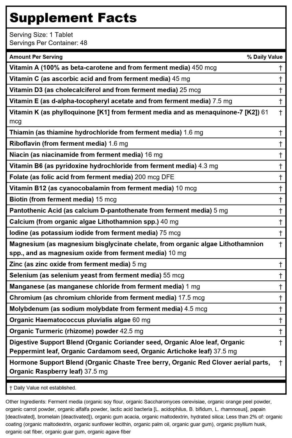 New Chapter One Daily Every Woman's Multivitamin 55+ - 48 Tablets