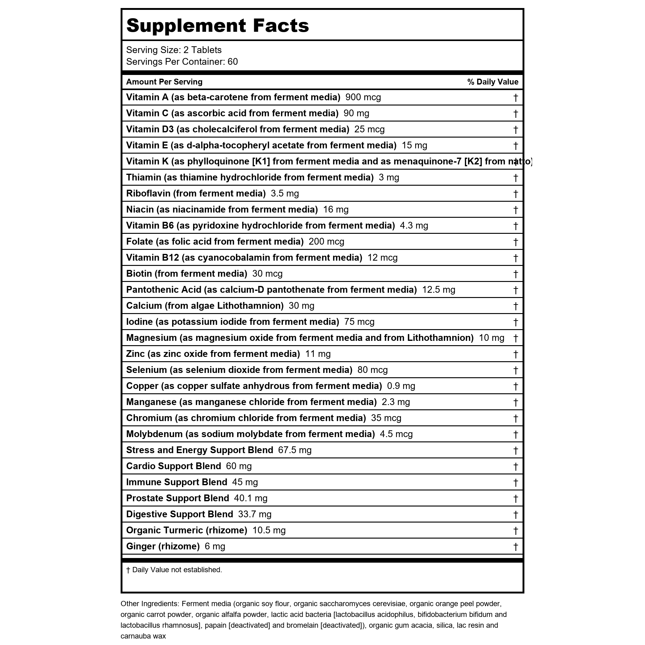 New Chapter - Men's Advanced Multivitamin - 120 Vegetarian Tablets