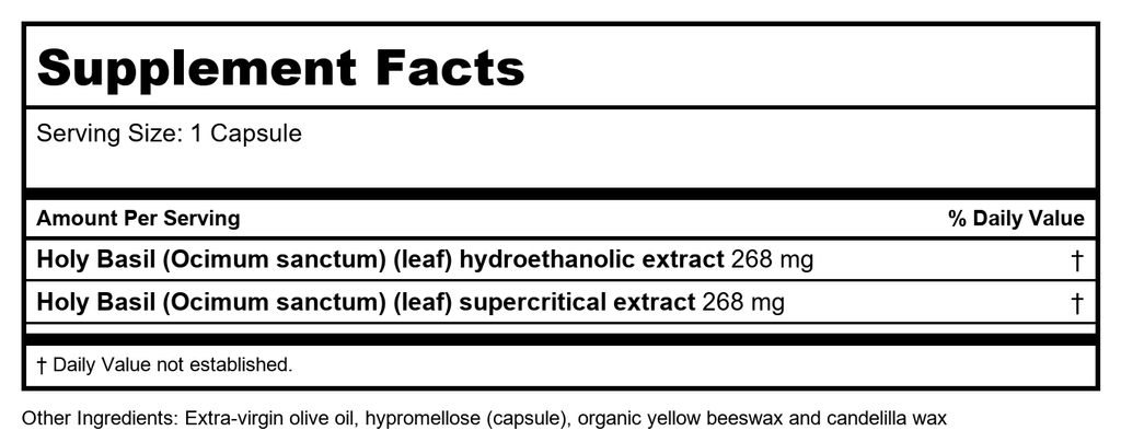New Chapter - Holy Basil Force - 120 Vegetarian Capsules