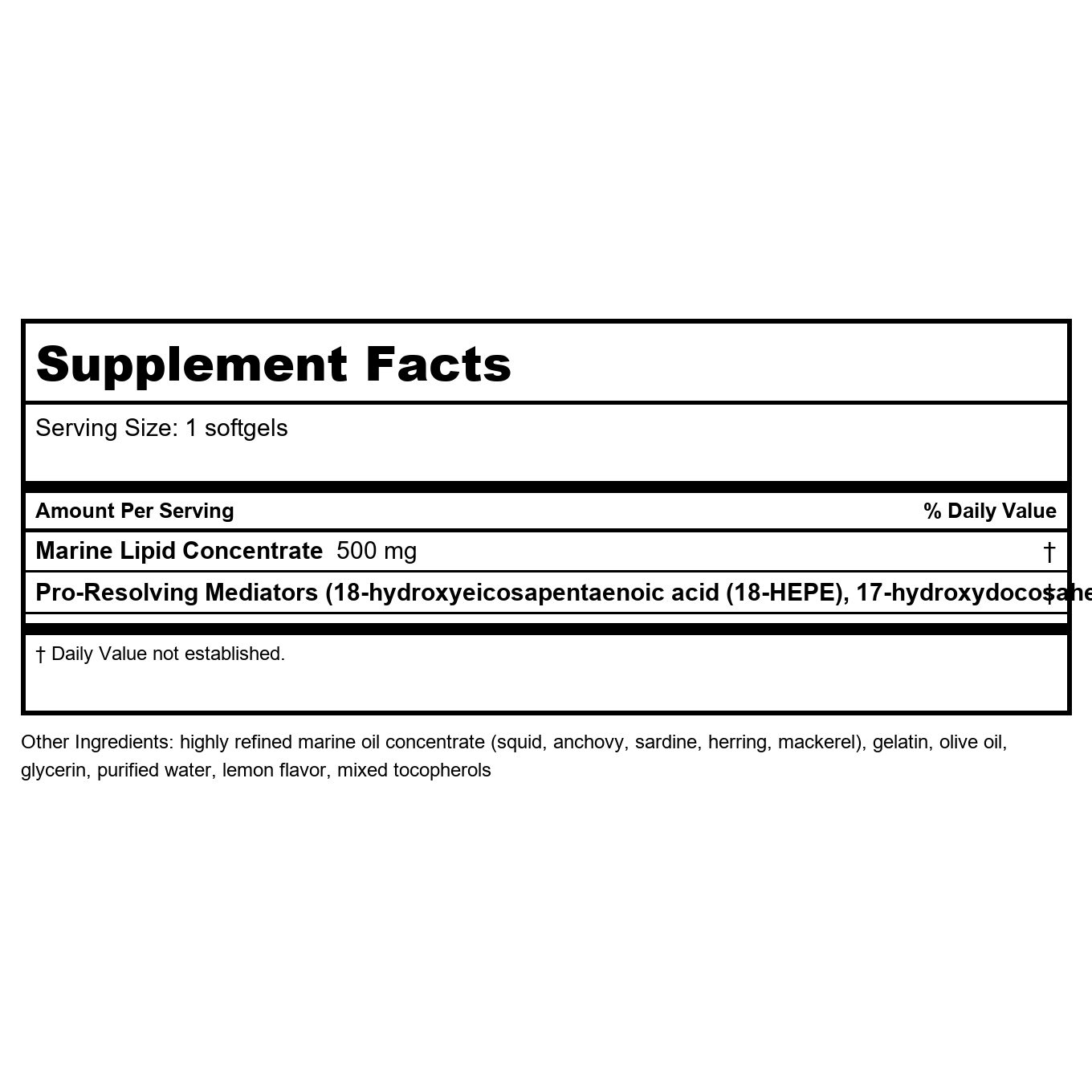 Life Extension - Pro-Resolving Mediators - 30 Softgels